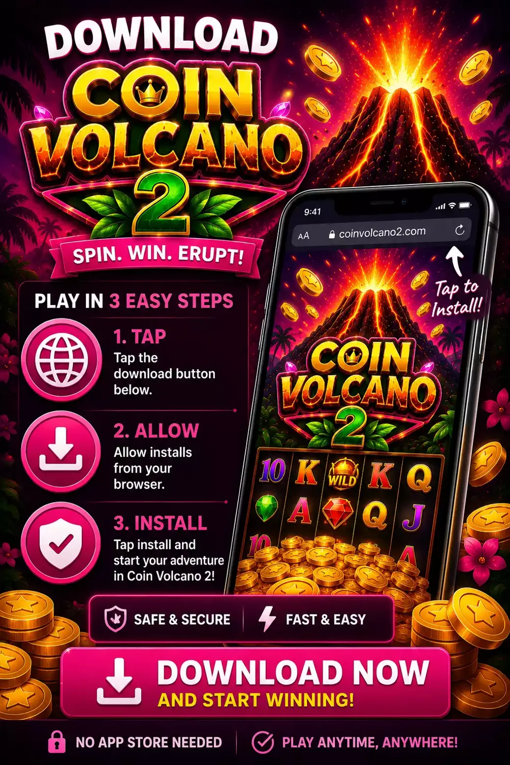 Download Coin Volcano 2 Browser EN 2